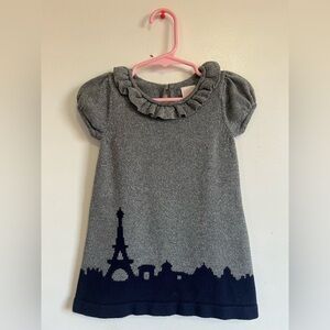Janie and Jack Sparkling Gray Knit dress